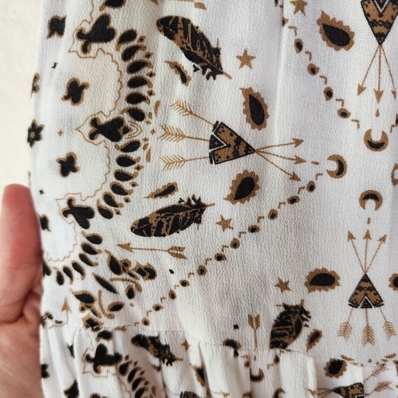 Jen's Pirate Booty Bandana Angel Print Slipper Maxi Dress XS - Picture 7 of 9